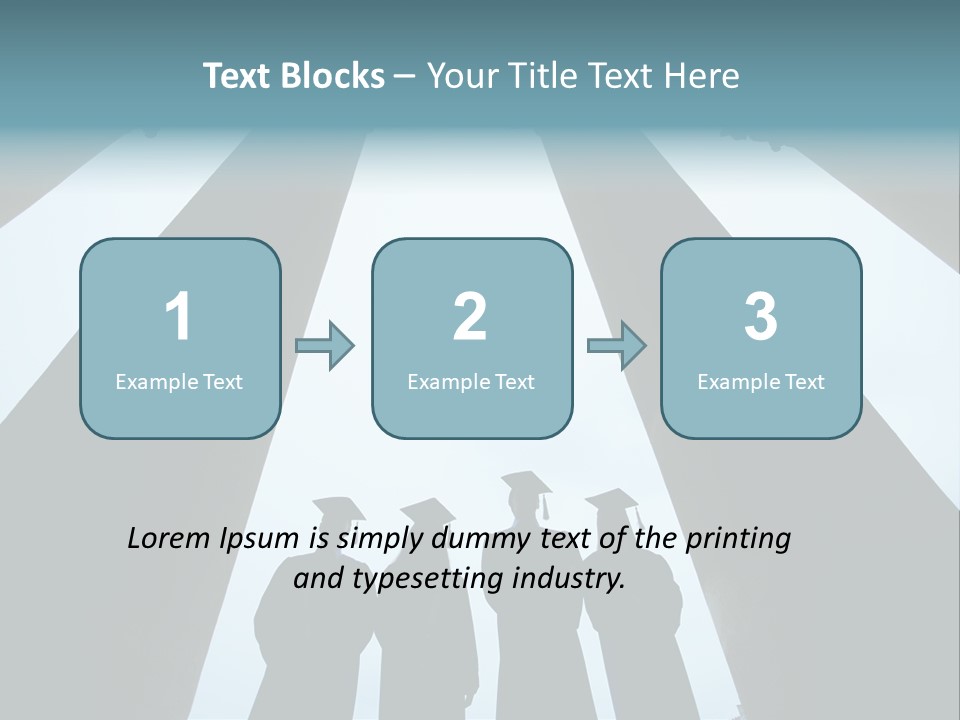 A Group Of People Standing In Front Of Pillars PowerPoint Template