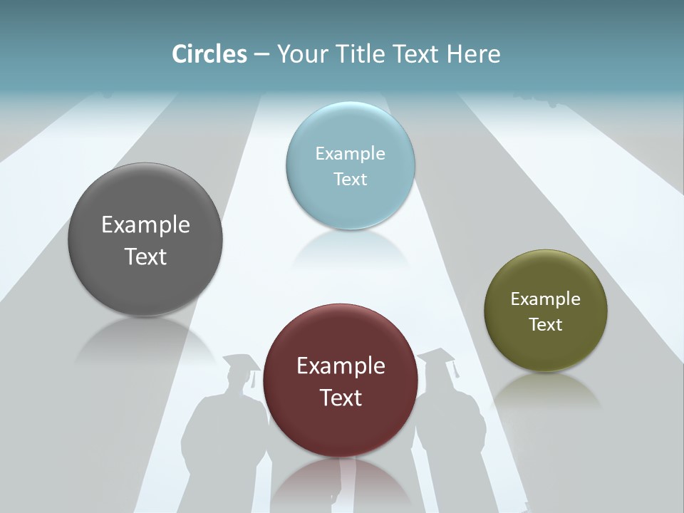 A Group Of People Standing In Front Of Pillars PowerPoint Template