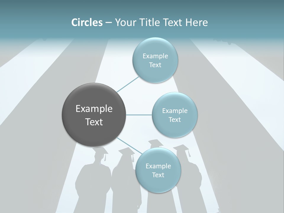 A Group Of People Standing In Front Of Pillars PowerPoint Template