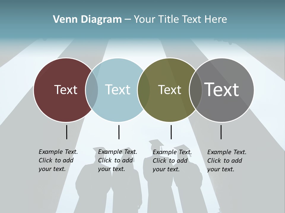 A Group Of People Standing In Front Of Pillars PowerPoint Template