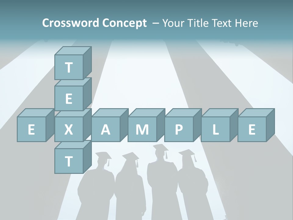 A Group Of People Standing In Front Of Pillars PowerPoint Template