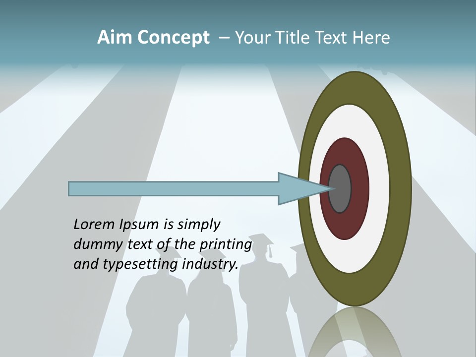 A Group Of People Standing In Front Of Pillars PowerPoint Template