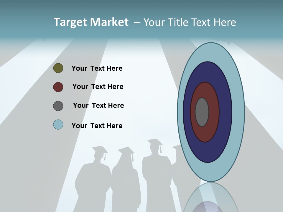 A Group Of People Standing In Front Of Pillars PowerPoint Template