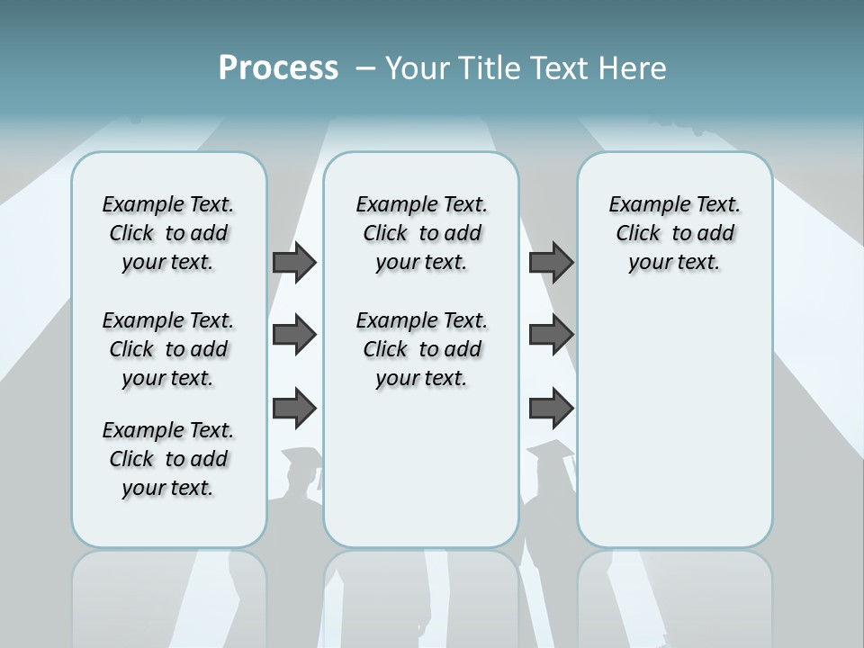 A Group Of People Standing In Front Of Pillars PowerPoint Template