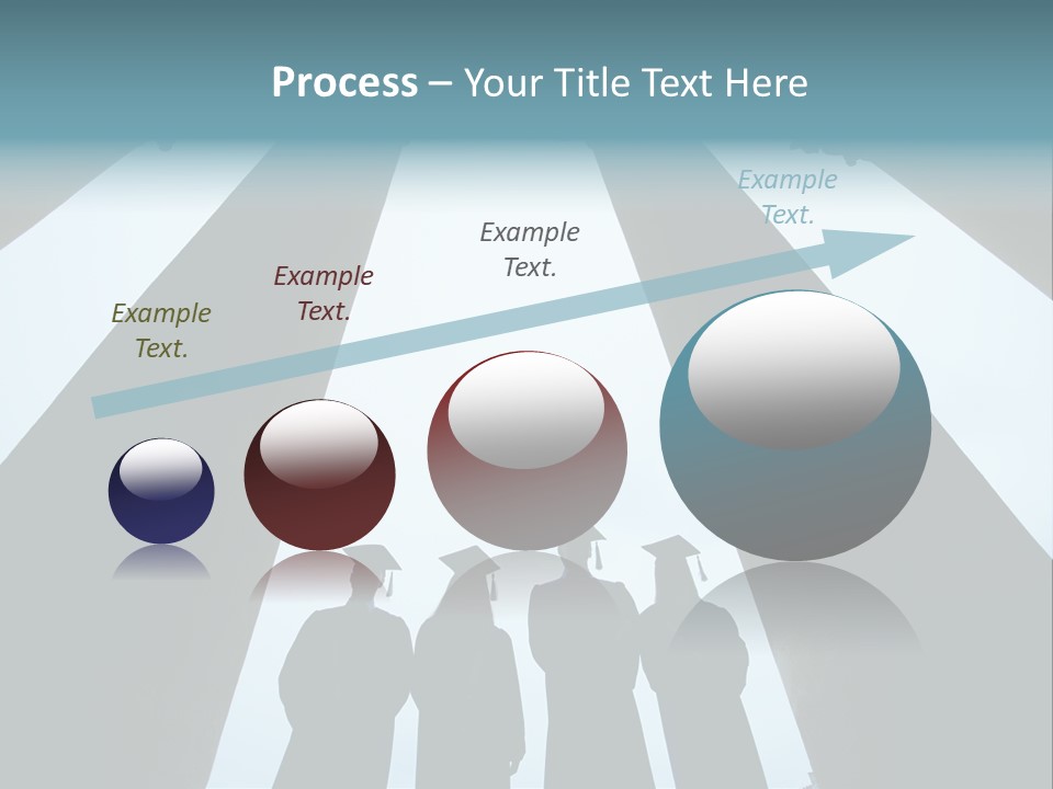 A Group Of People Standing In Front Of Pillars PowerPoint Template