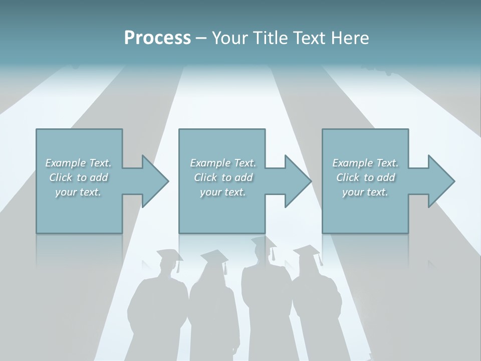 A Group Of People Standing In Front Of Pillars PowerPoint Template