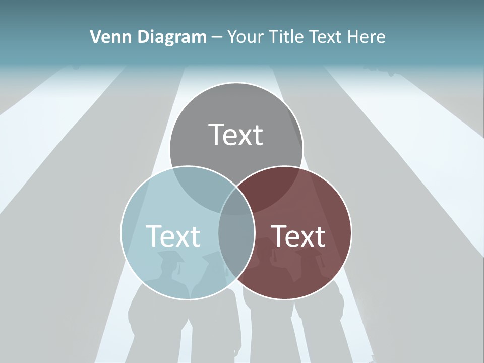 A Group Of People Standing In Front Of Pillars PowerPoint Template