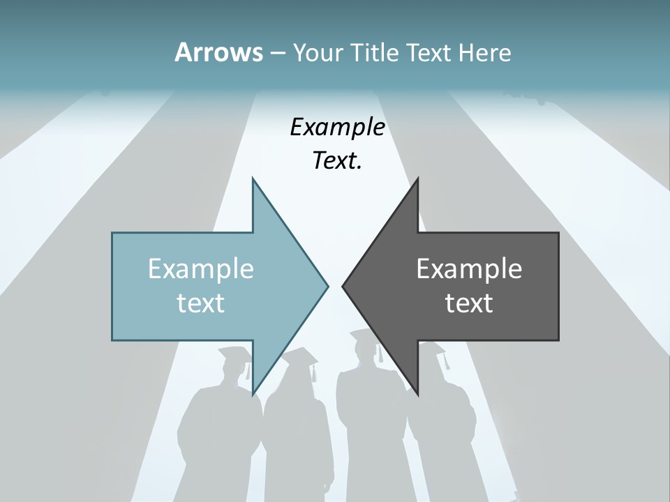 A Group Of People Standing In Front Of Pillars PowerPoint Template