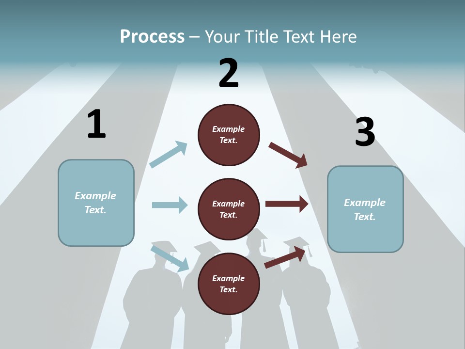 A Group Of People Standing In Front Of Pillars PowerPoint Template