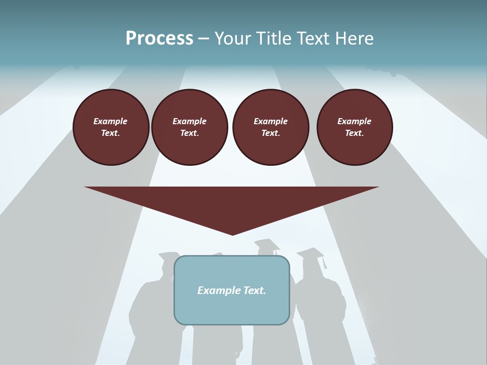 A Group Of People Standing In Front Of Pillars PowerPoint Template