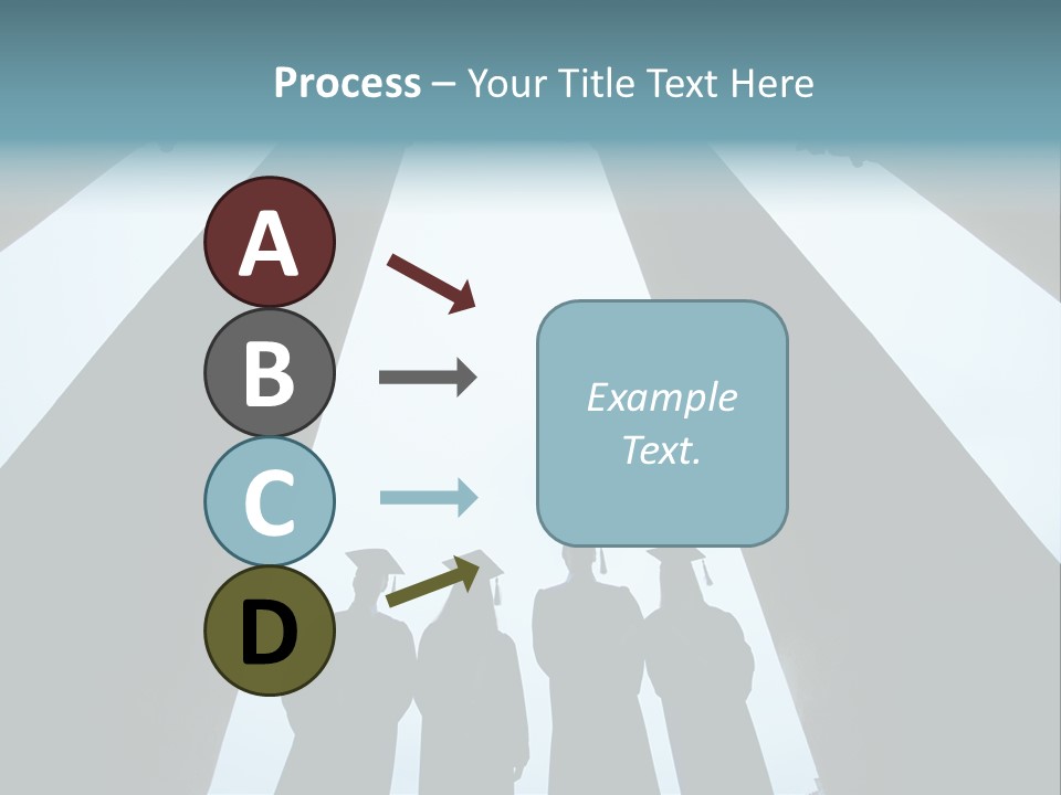 A Group Of People Standing In Front Of Pillars PowerPoint Template