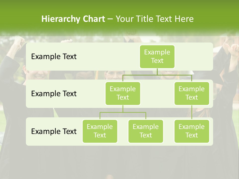 A Group Of People In Graduation Caps And Gowns PowerPoint Template
