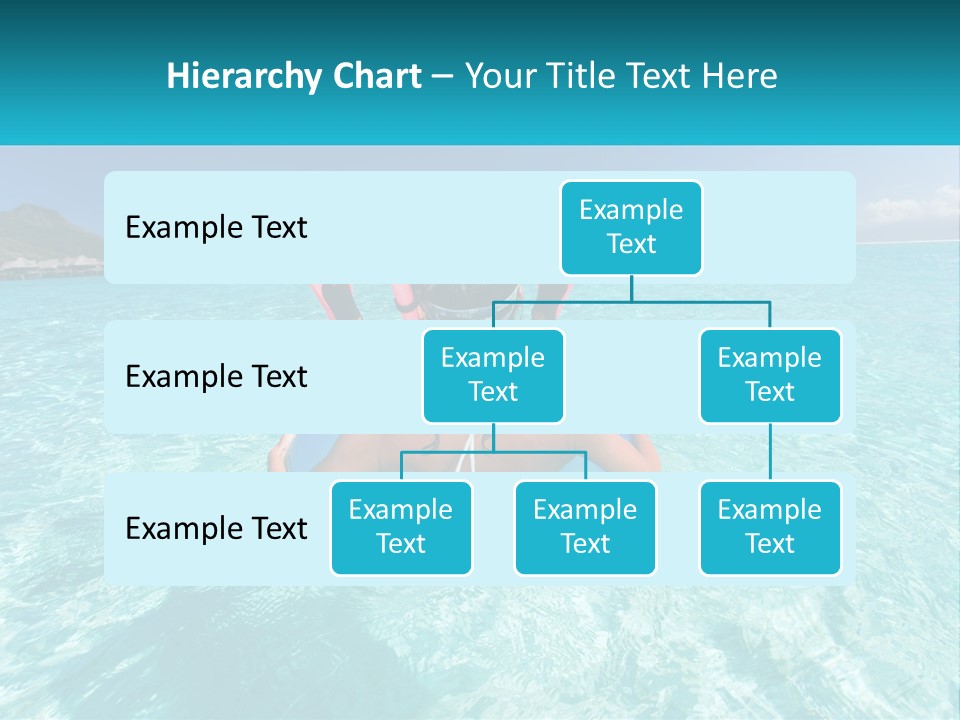 A Woman Is Sitting On An Inflatable In The Ocean PowerPoint Template