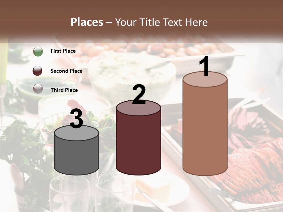 A Table Filled With Lots Of Different Types Of Food PowerPoint Template