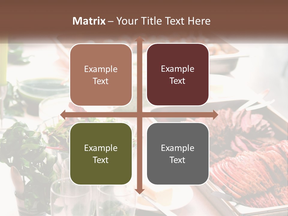 A Table Filled With Lots Of Different Types Of Food PowerPoint Template