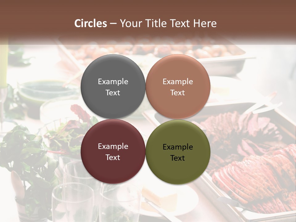 A Table Filled With Lots Of Different Types Of Food PowerPoint Template