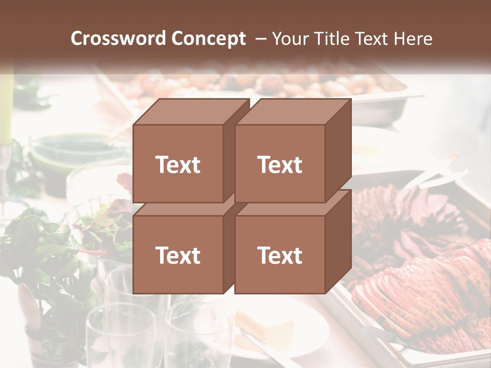 A Table Filled With Lots Of Different Types Of Food PowerPoint Template
