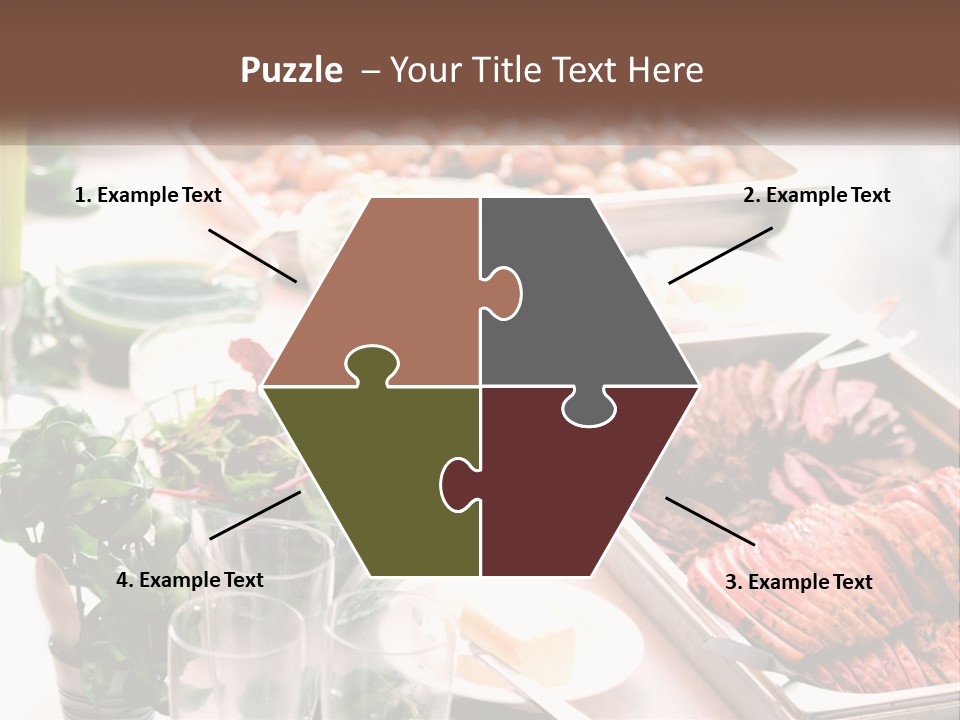 A Table Filled With Lots Of Different Types Of Food PowerPoint Template