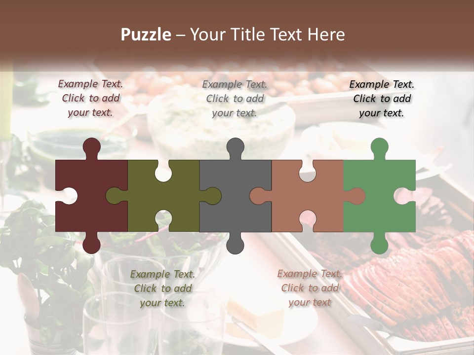 A Table Filled With Lots Of Different Types Of Food PowerPoint Template