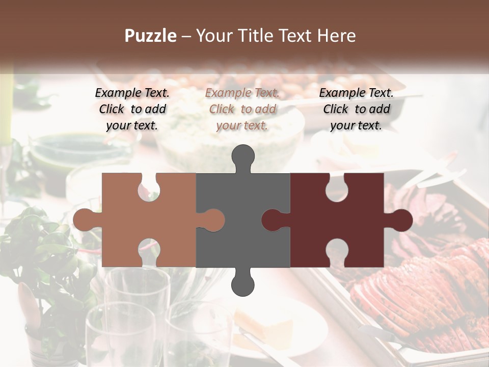 A Table Filled With Lots Of Different Types Of Food PowerPoint Template
