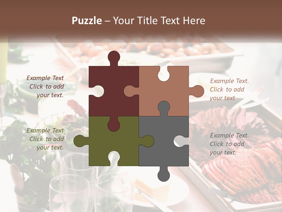A Table Filled With Lots Of Different Types Of Food PowerPoint Template