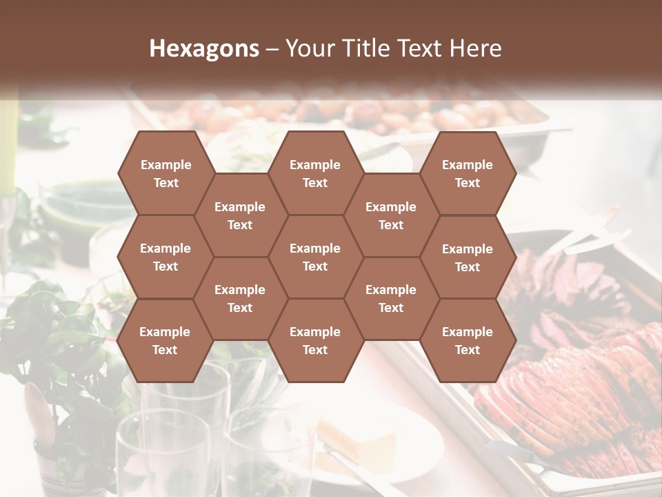 A Table Filled With Lots Of Different Types Of Food PowerPoint Template