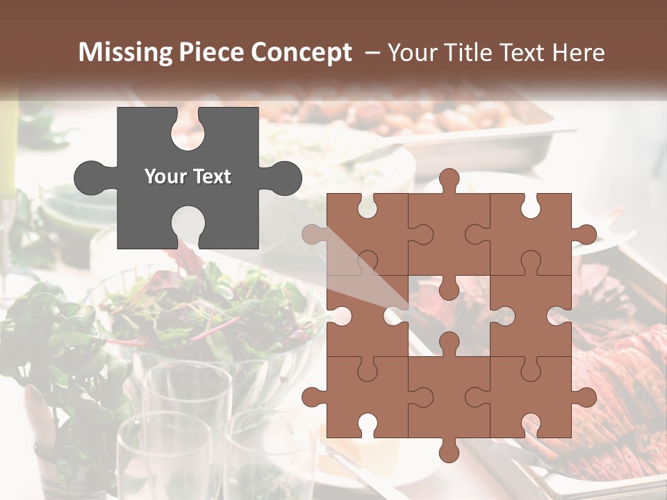 A Table Filled With Lots Of Different Types Of Food PowerPoint Template