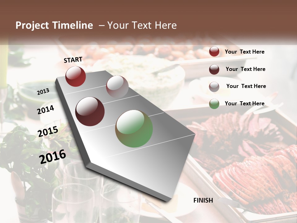 A Table Filled With Lots Of Different Types Of Food PowerPoint Template