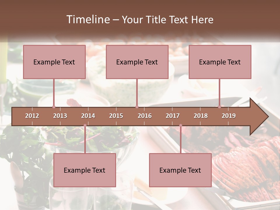 A Table Filled With Lots Of Different Types Of Food PowerPoint Template