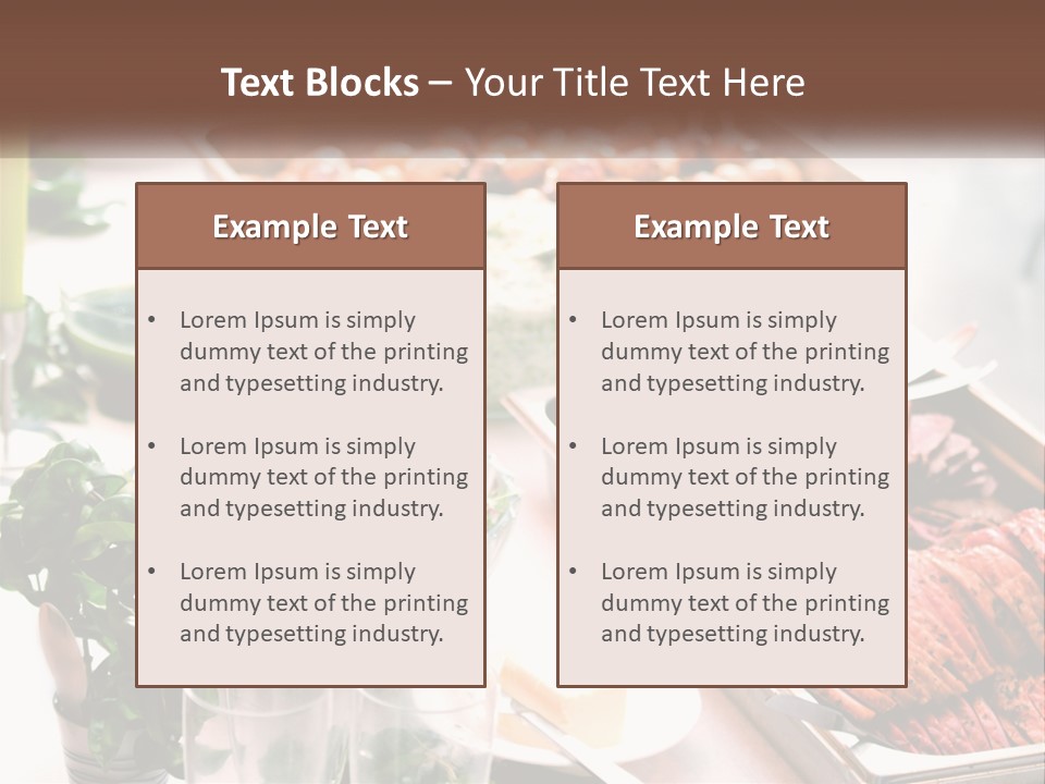 A Table Filled With Lots Of Different Types Of Food PowerPoint Template