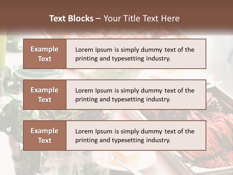 A Table Filled With Lots Of Different Types Of Food PowerPoint Template