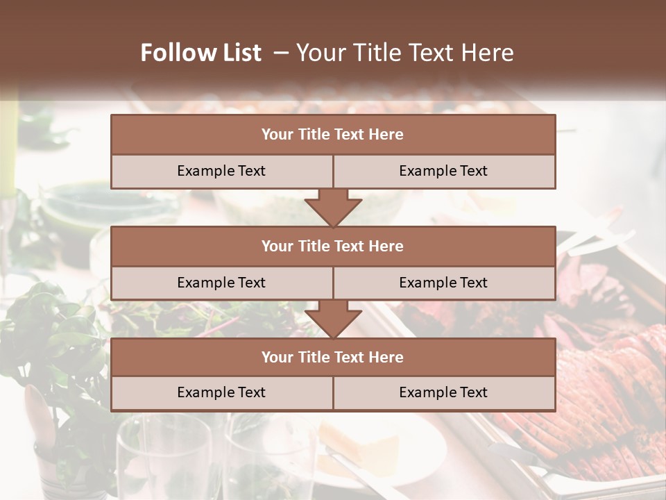 A Table Filled With Lots Of Different Types Of Food PowerPoint Template