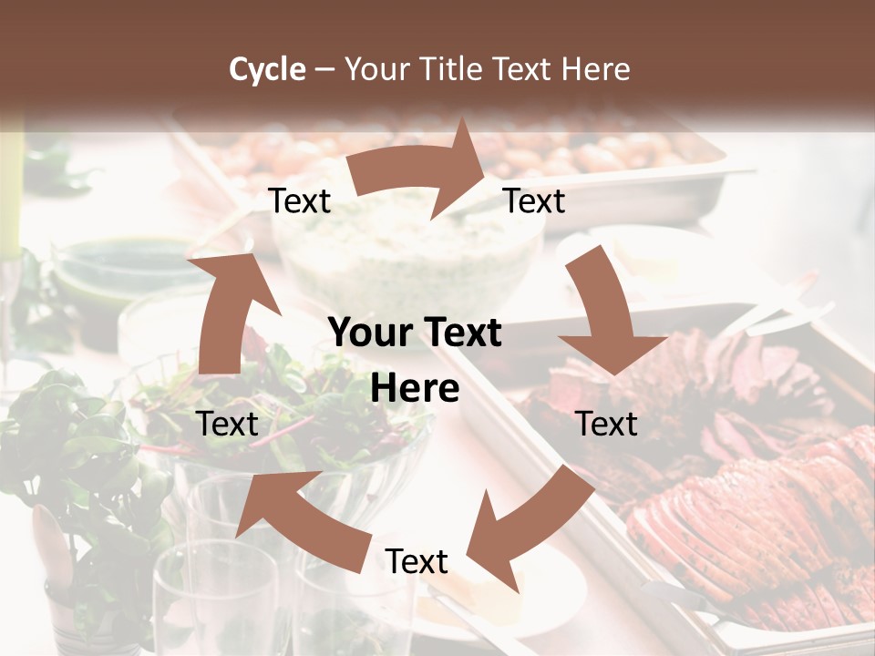 A Table Filled With Lots Of Different Types Of Food PowerPoint Template