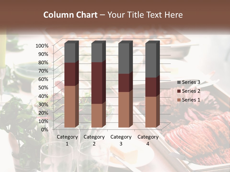 A Table Filled With Lots Of Different Types Of Food PowerPoint Template