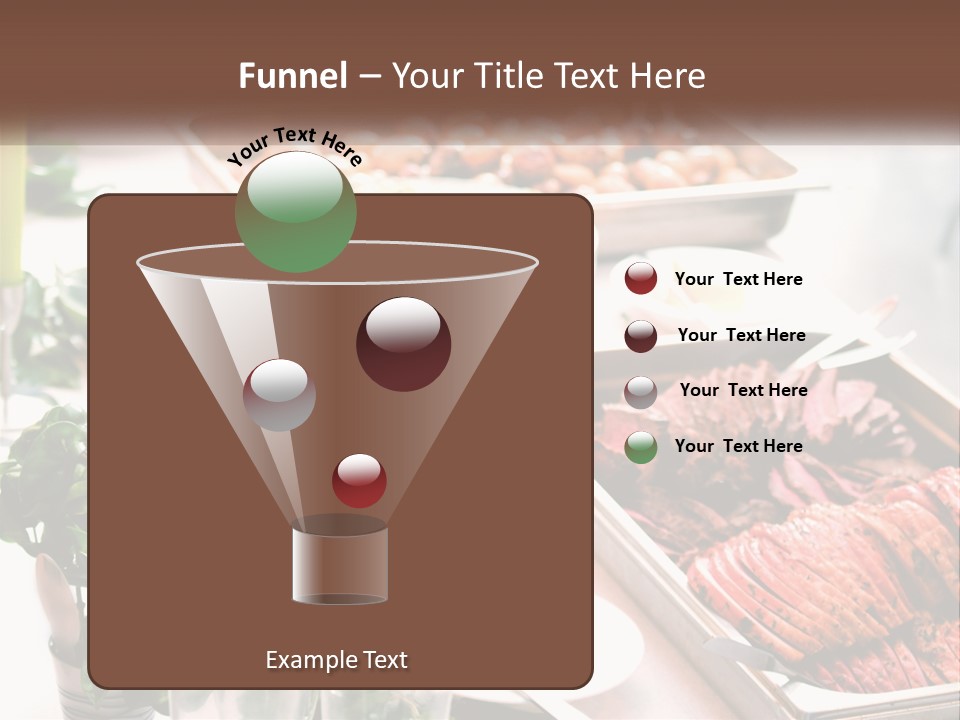 A Table Filled With Lots Of Different Types Of Food PowerPoint Template