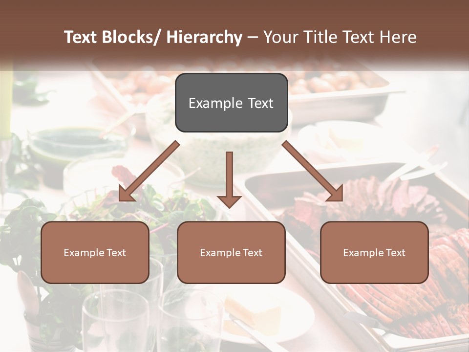 A Table Filled With Lots Of Different Types Of Food PowerPoint Template
