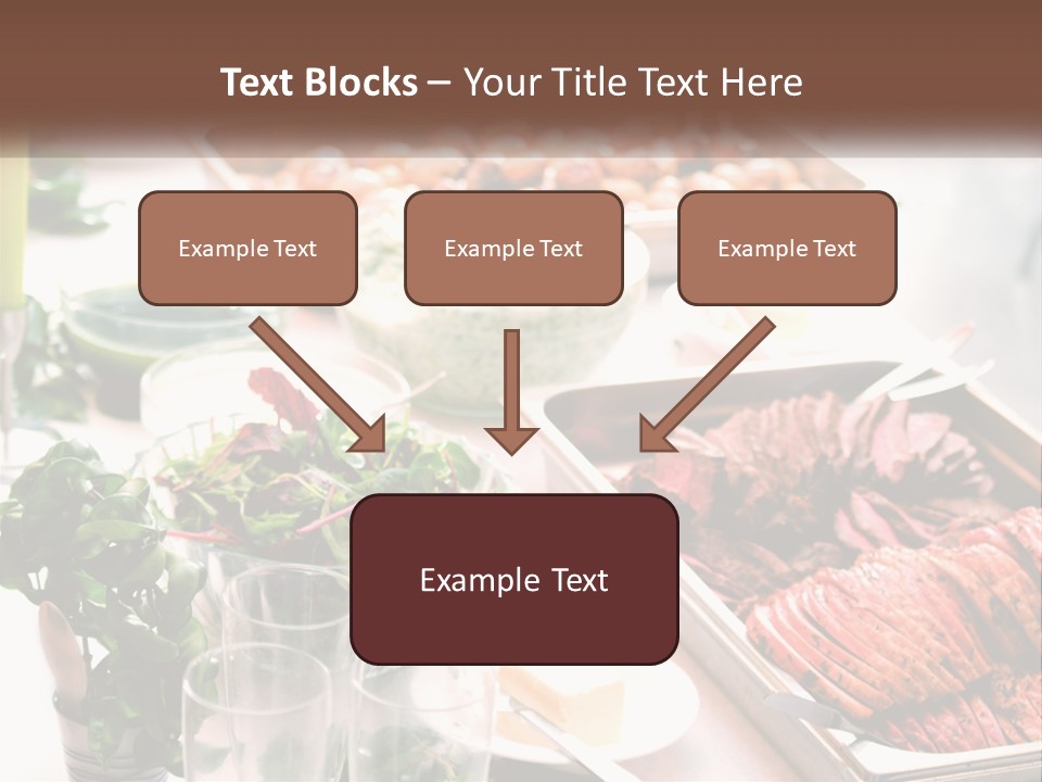 A Table Filled With Lots Of Different Types Of Food PowerPoint Template