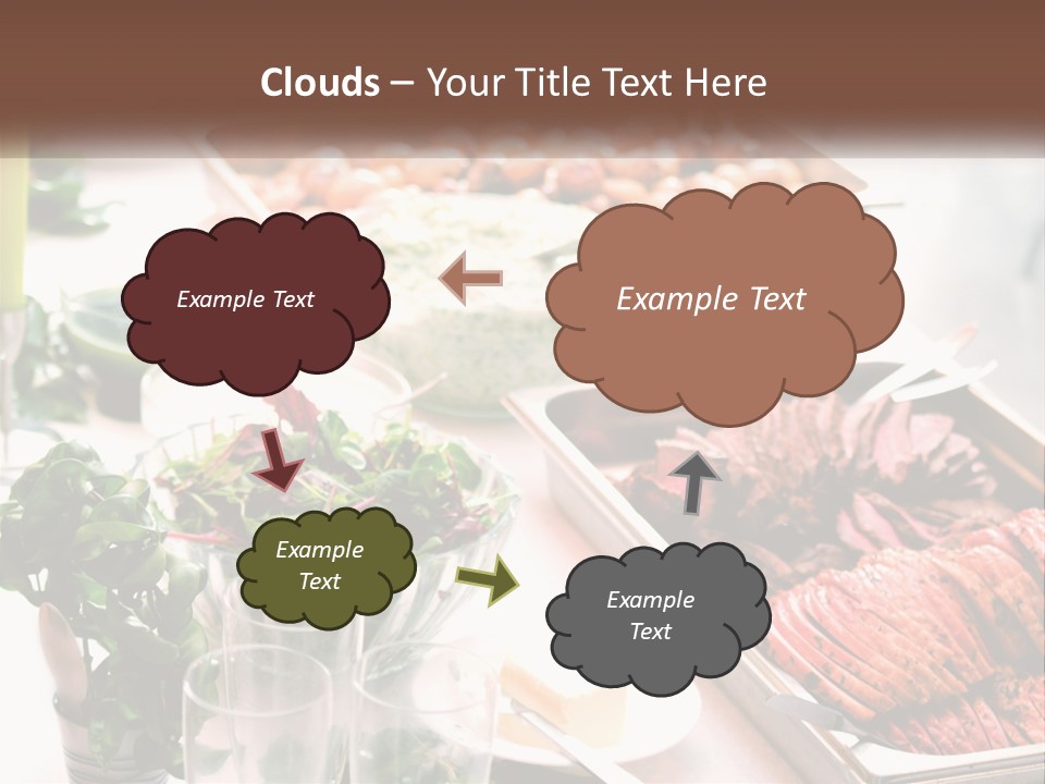 A Table Filled With Lots Of Different Types Of Food PowerPoint Template