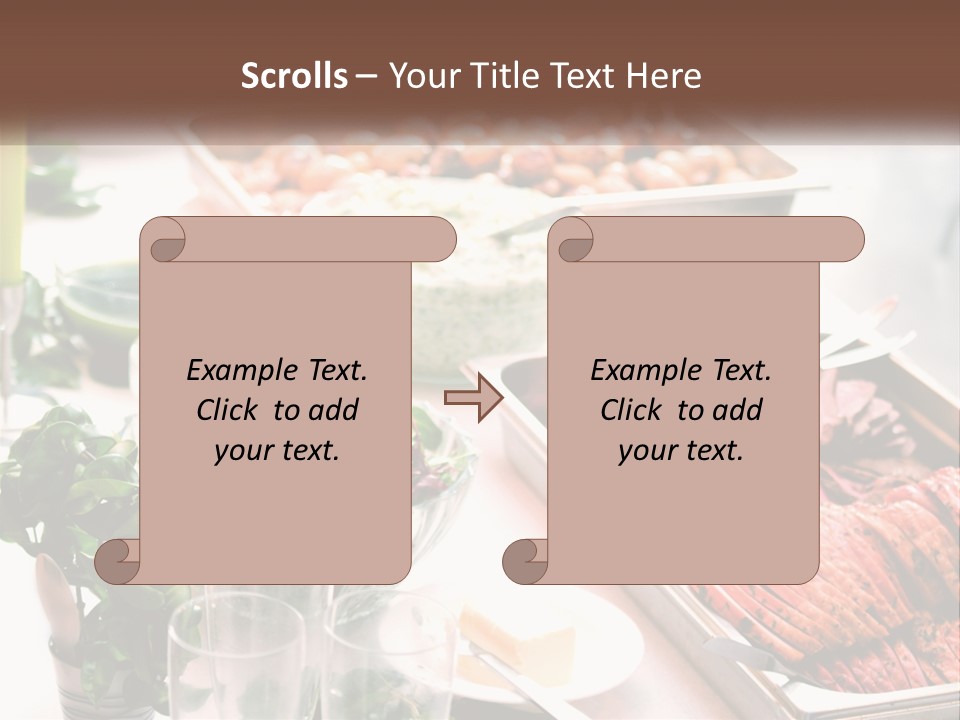 A Table Filled With Lots Of Different Types Of Food PowerPoint Template