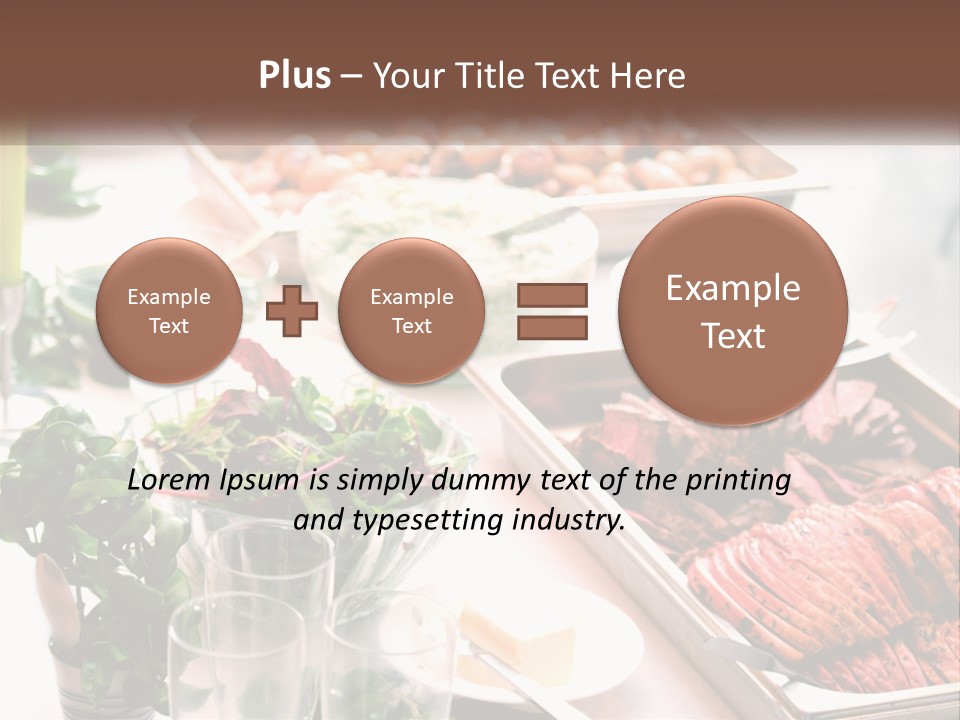 A Table Filled With Lots Of Different Types Of Food PowerPoint Template