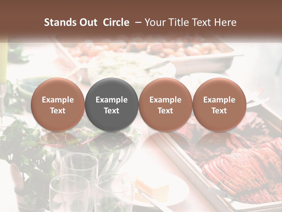 A Table Filled With Lots Of Different Types Of Food PowerPoint Template