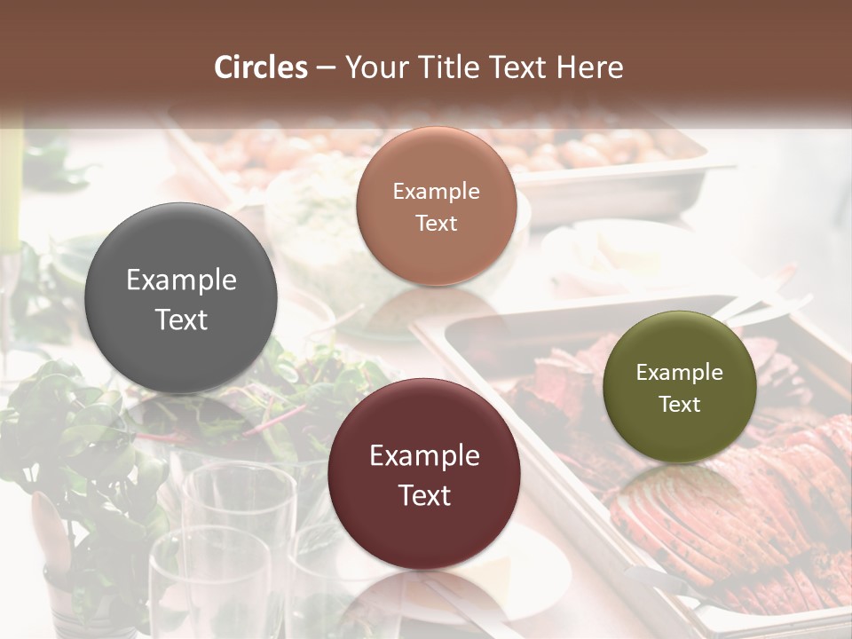 A Table Filled With Lots Of Different Types Of Food PowerPoint Template