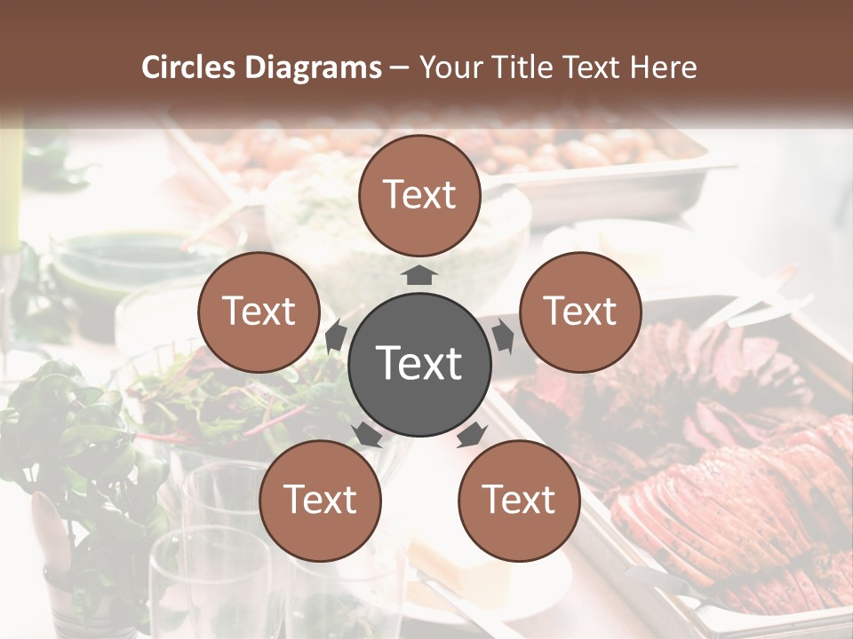 A Table Filled With Lots Of Different Types Of Food PowerPoint Template