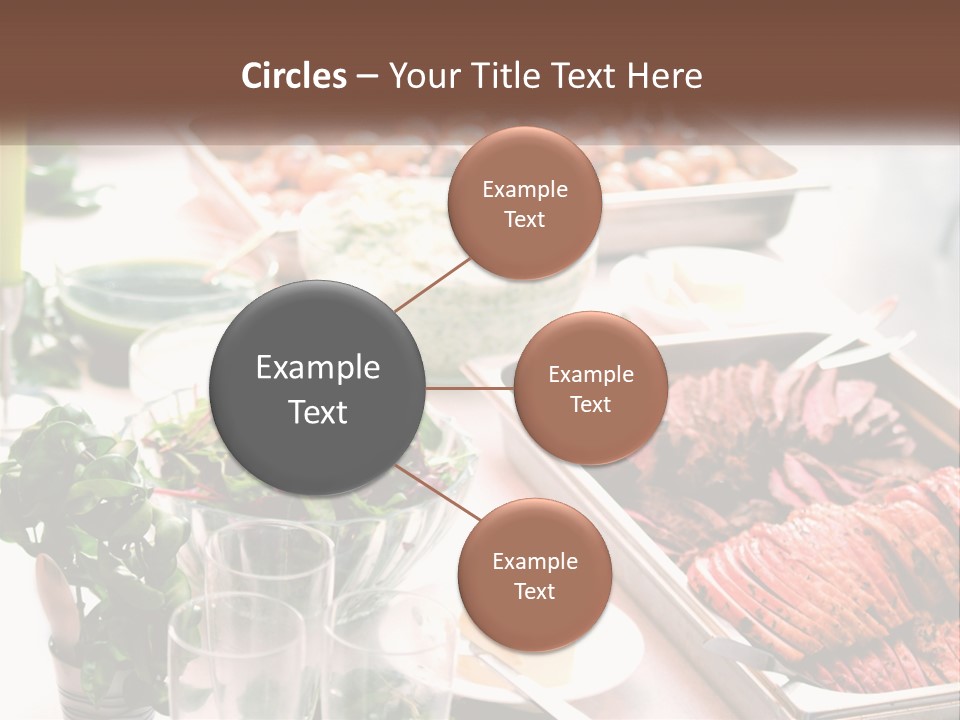 A Table Filled With Lots Of Different Types Of Food PowerPoint Template