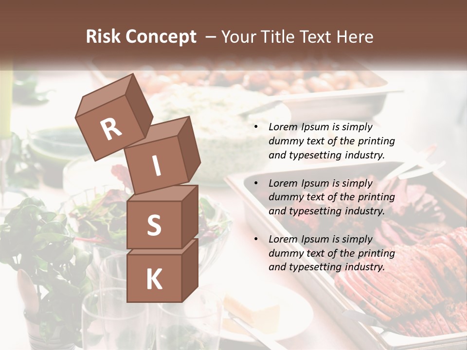 A Table Filled With Lots Of Different Types Of Food PowerPoint Template
