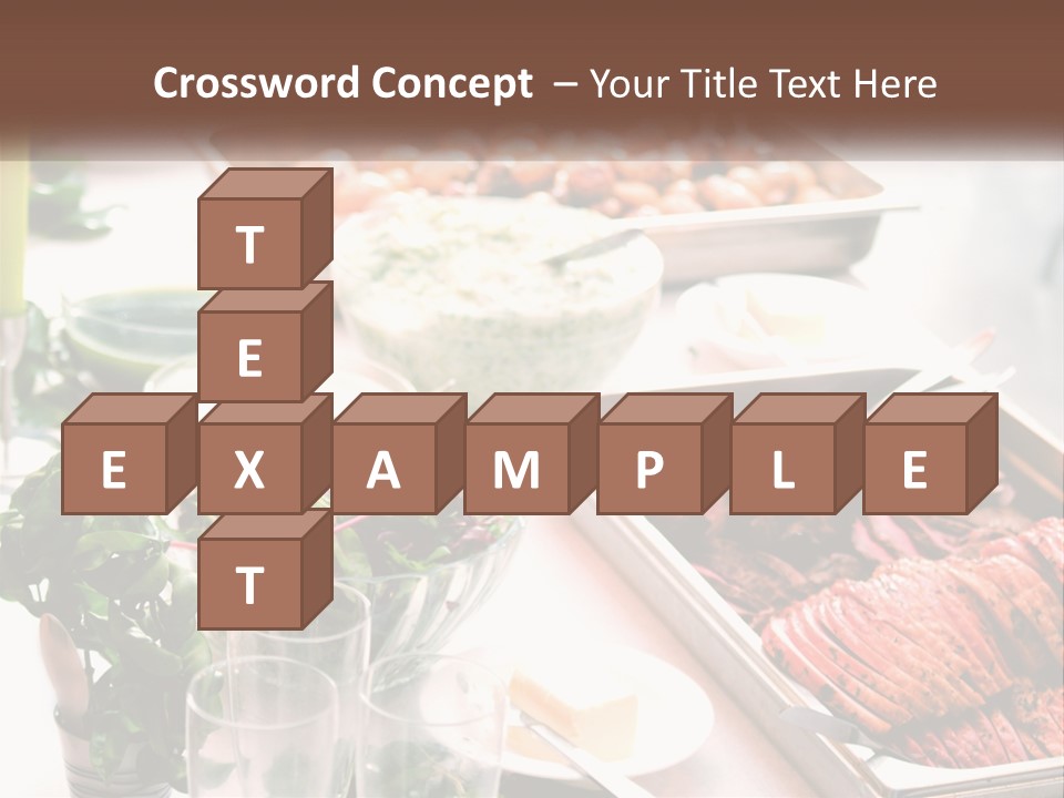 A Table Filled With Lots Of Different Types Of Food PowerPoint Template