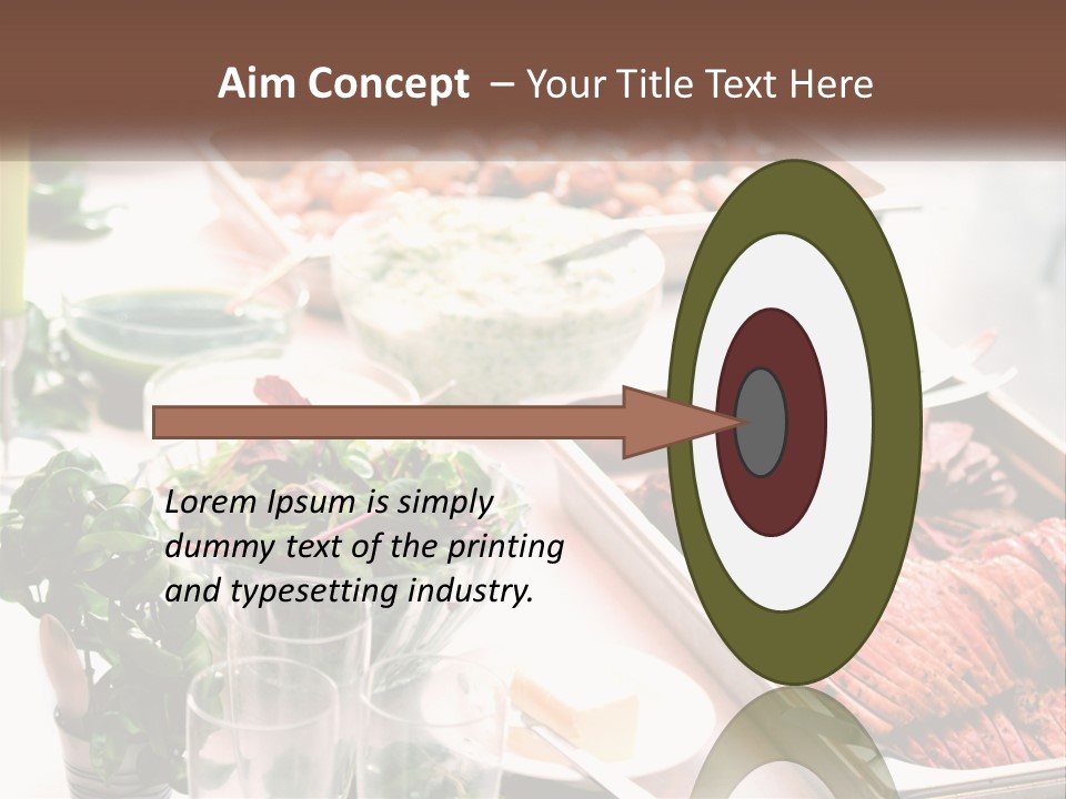 A Table Filled With Lots Of Different Types Of Food PowerPoint Template