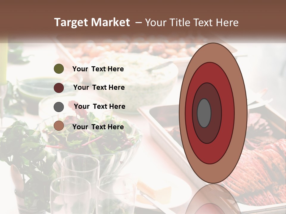 A Table Filled With Lots Of Different Types Of Food PowerPoint Template