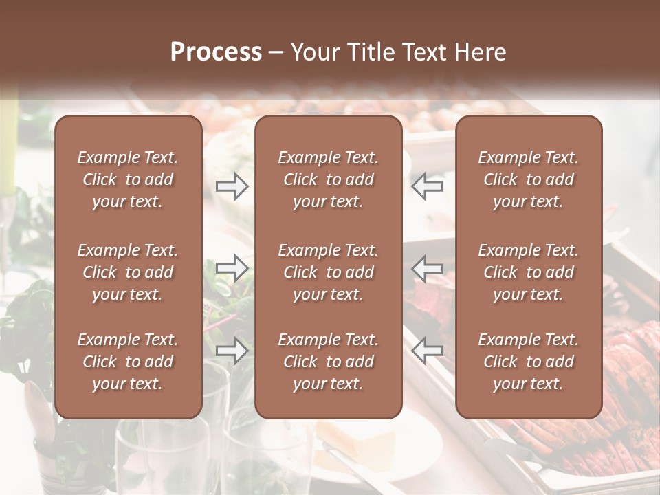 A Table Filled With Lots Of Different Types Of Food PowerPoint Template