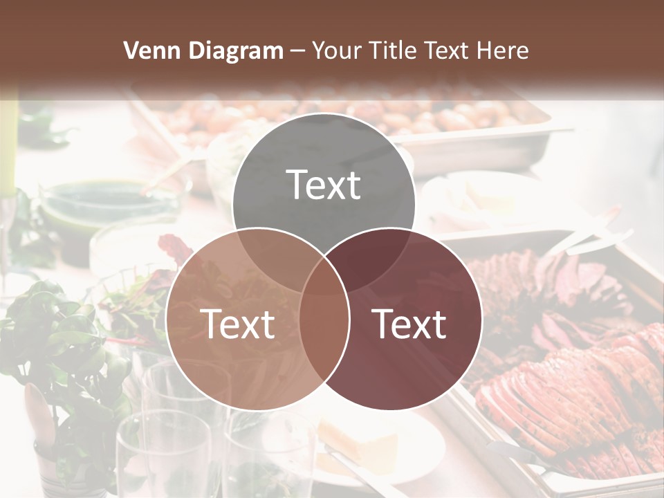 A Table Filled With Lots Of Different Types Of Food PowerPoint Template